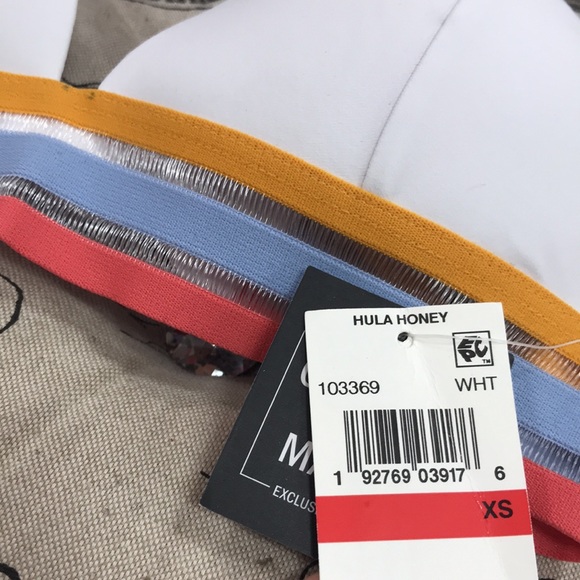 Hula Honey BandedStripe Molded PushUp BIKINI Top - Picture 6 of 8